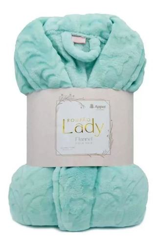 Roupão Feminino Plush Lady  Flannel  Macio Manga Longa Appel