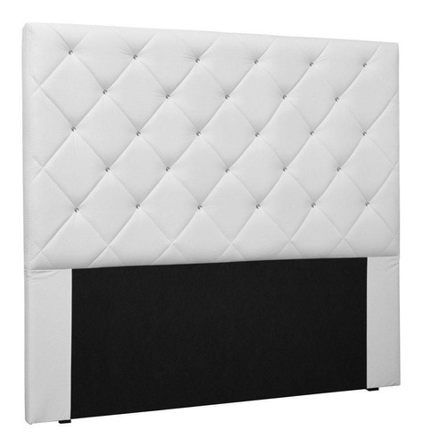 Cabeceira Estofada Box Casal King Size Tânia 195cm Branco