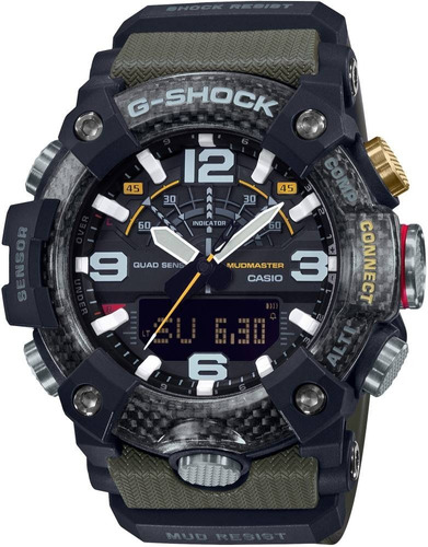 Relógio Casio G Shock Gg-b100-1a3 Verde Mudmaster Bluetooth