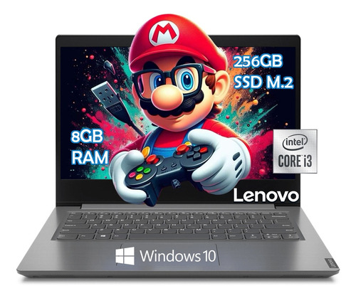Laptop Lenovo V14- Iml Ci3-10110u 8gb Ram /256gb Ssd M.2 W10