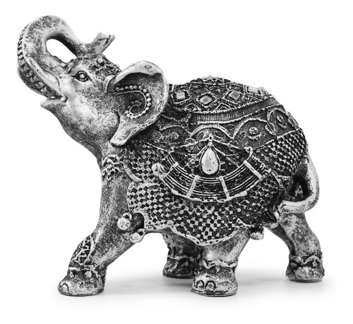 Elefante Indiano Sorte Escultura Resina 19 Cm Decorativo