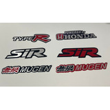 Emblema Mugen Type-r Sir Aluminio Honda Civic Jdm Adherible