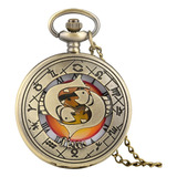 Reloj De Bolsillo Con Diseño Del Zodiaco For Hombre Y Mujer