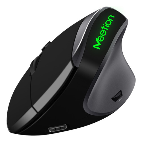 Mouse Ergonomico Vertical Inalámbrico Meetion R390 Negro