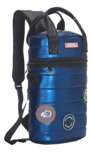 Bolso Matero Mochila Ajustable Porta Termo 1.5 Mate Liviano 