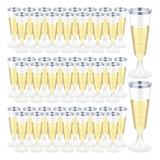 Copas De Vino De Plástico Desechables De 5 Oz, 25 Pzs