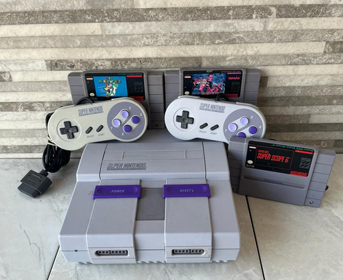 Consola Super Nintendo Con 3 Juegos!! 