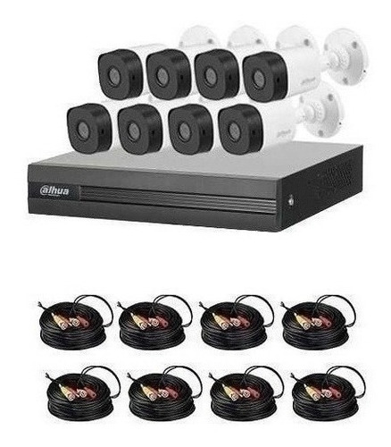 Cctv Kit Profesional Dahua Xvr 8ch + 8 Cam 1080p + 1hdd 1 Tb