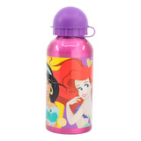 Botella Agua De Aluminio 400ml Disney Princesas Lic Original