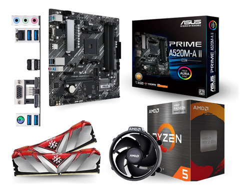 Kit De Actulizacion Ryzen 5 5600g, A520m, 32gb Ram 3200mhz