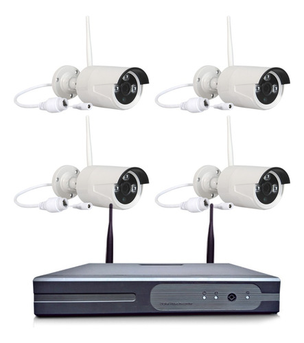 Pack 4 Camaras De Seguridad Video Vigilancia Wifi 5g Y Dvr  