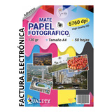 Papel Fotográfico Adhesivo Mate Autoadhesivo X 50 Hojas