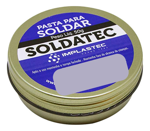 Soldatec Pasta De Solda - 50g Implastec
