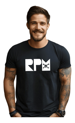 Camiseta T-shirt Blusa Banda Rock Preta Paulo Ricardo Rpm