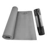 Colchoneta Yoga Mat Pilates Con Bolso De 5mm K6 Color Gris