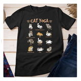 Polera Unisex Gato Gatito Mascota Yoga Algodon Estampado