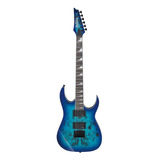 Guitarra Eléctrica Ibanez Rg Gio Grgr221pa De Okoume Aqua Burst Barniz Con Diapasón De Amaranto