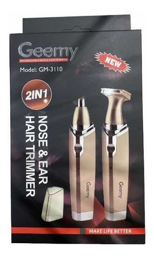 Trimmer Recargable Pelo Y Nariz 2 En 1 Color Rosa Pálido