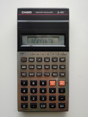Calculadora Científica Casio Fx-82c Vintage Años 80s 
