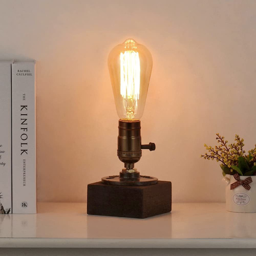 Lámpara Industrial Retro, E26 Edison Lámpara De Escritorio V