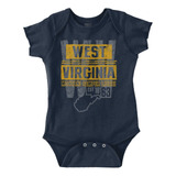 West Virginia - Uniforme De Equipo Estudiantil Para Bebés .
