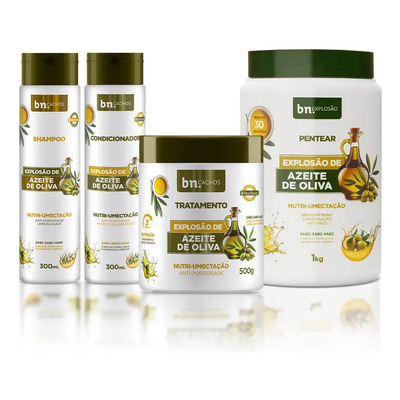 Kit Beleza Natural Explosão De Azeite De Oliva | Parcelamento sem juros