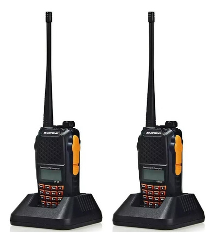 Kit 2 Baofeng Uv-6r Radio Ht Walk Talk Dual Band Uhf Vhf 