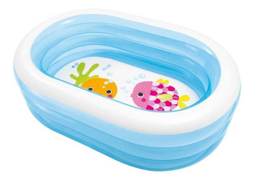 Alberca Piscina Inflable Ovalada 3 Aros 230 L De Niños Intex