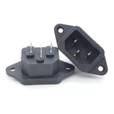 Conector Ficha Plug Macho Power Interlock Pc Ups Chasis