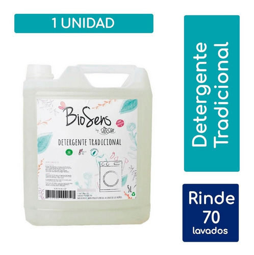Detergente Biodegradable 5l Hipoalergenico Biosens