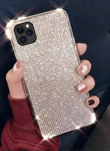 Carcasa Para iPhone Con Brillantes Diferentes Modelos