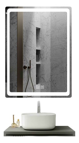 Espejo Con Luz Led Touch De Lujo Para Tocador O Baño 50x70cm