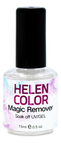 Removedor De Esmalte Em Gel Magic Remover Helen Color 15ml