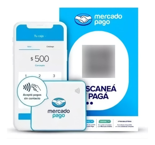 Kit Mercado Pago Point Mini - Qr + Lector De Tarjetas