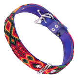 1 Pza Collar De Cuero Con Tejido Artesanal Para Perro Grande Color Cualquier Color Tejido Completo Tamaño Del Collar 55 Cm