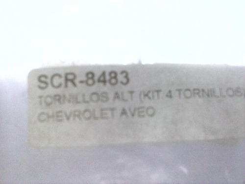 Tornillos De Alternador  (kit 4 Tornillos) Chevrolet Aveo R Foto 2