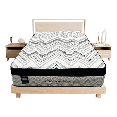 Colchón Matrimonial Restonic Ortopédico | Con Mega Colchoneta | Tecnología Moon Care | Doble Sistema De Resortes | Confort Semi Firme | Altura 34 Cm | Meses sin interés