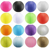 Farol Chino Papel 45cm X Pack De 5 Unidades Varios Colores