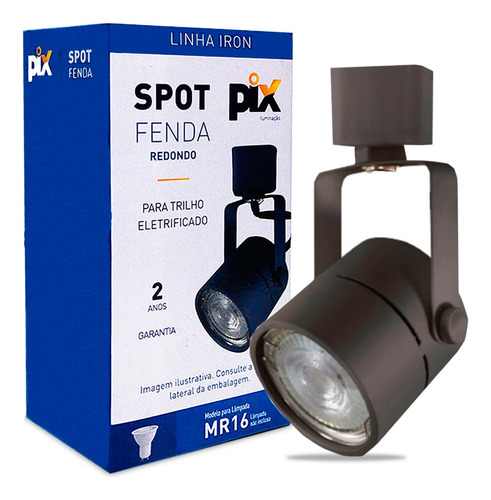 Spot P/trilho Eletrificado S/ Lampada Dicroica Gu10