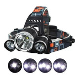 Linterna Minero Led Vincha Recargable 3 Leds 220v / 12v