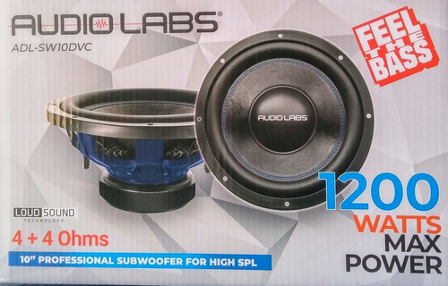 Par De Woofers De 10 . 400w Rms. Adl-sw10dvc. 