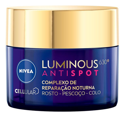 Creme Facial Nivea Cellular Luminous 630 Antispot Reparação 