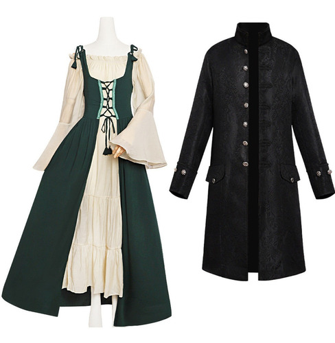 Vestido Vintage Medieval De Halloween, Fiesta De Esmoquin