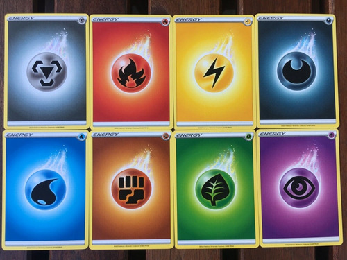Pack 20 Energías Básicas De Cada Tipo - Cartas Pokémon 