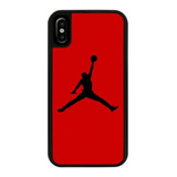 Funda Uso Rudo Tpu Para iPhone Michael Jordan Negro Rojo