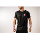 Remera Personalizada Deportiva Hombre Mujer Dry Fit Negra