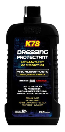 K78 Dressing Protectant - Protector Plasticos Exterior / Int