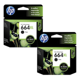 Kit 2 Cartuchos Hp 664xl Preto Originais 2136 2676 2776 6475