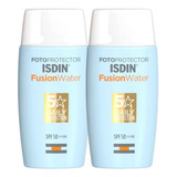 Isdin Fotoprotector Fusion Water Fps50 X 50ml Combo X 2u