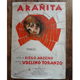 Arañita Tango. Diego Arzeno. Música  De Udelino Toranzo 1930